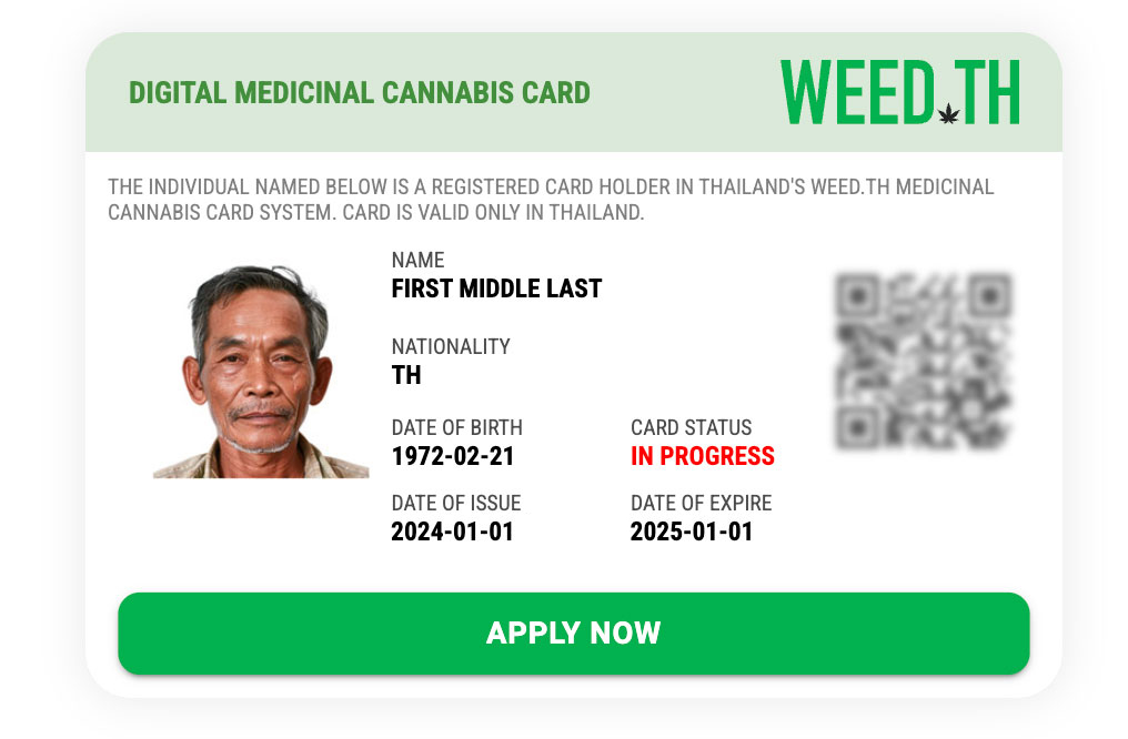 Thailand Cannabis / Weed Card
