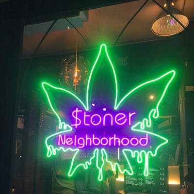 Stoner neighborhood Weed dispensary (Cannabis กัญชา 大麻 ) product image