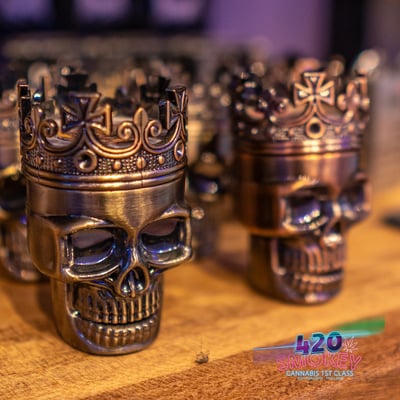 Grinder plastic skull 