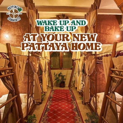 Happiness Community Hostel & Cannabis Café – Wake & Bake Hostel in Pattaya product image
