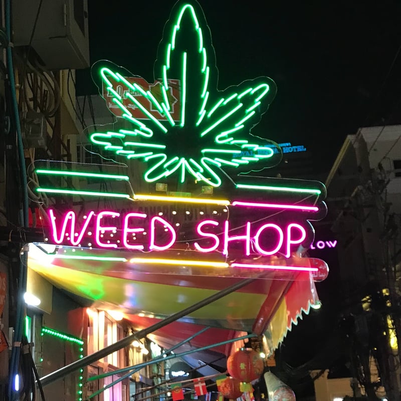 Weed shop in Bangkok, Thailand - Cannabis in Thailand