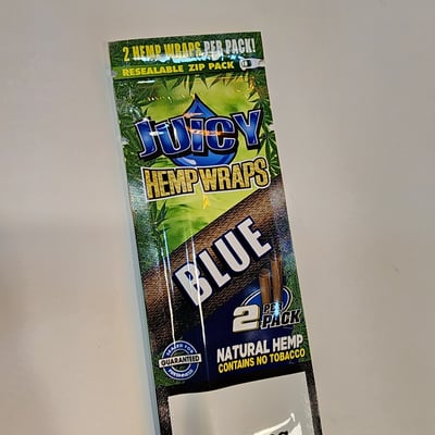 Juicy Blue Hemp wraps 2 pack