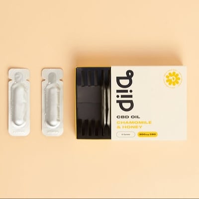 Diip CBD Oil Sachets Chamomile and Honey Flavor