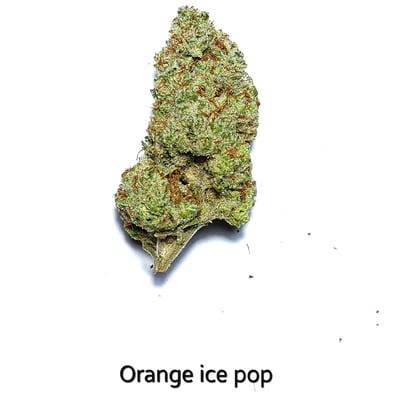 Orange ice pop