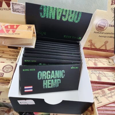 Hemp organic paper with filter