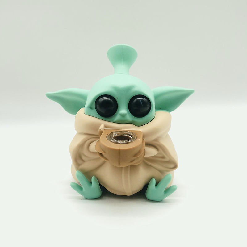 Baby Yoda bong at Romb 420 Cannabis store & cafe in Khon Kaen Weed in