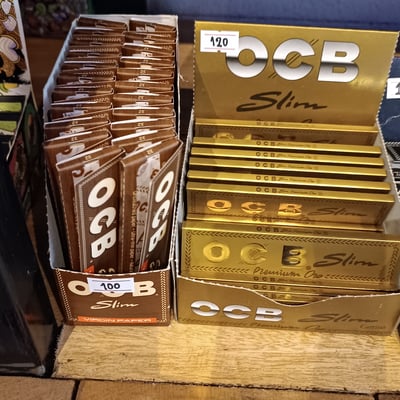 Rolling paper OCB slim unbleached virgin paper