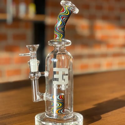 25cm Glass Bong (Trippy V1)