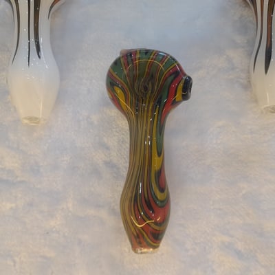 Reverse glass pipe Rasta