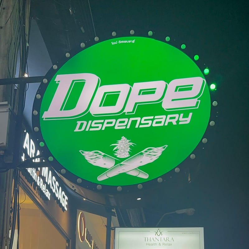 Dope Cannabis dispensary pratumnak in Pattaya, Thailand Cannabis in